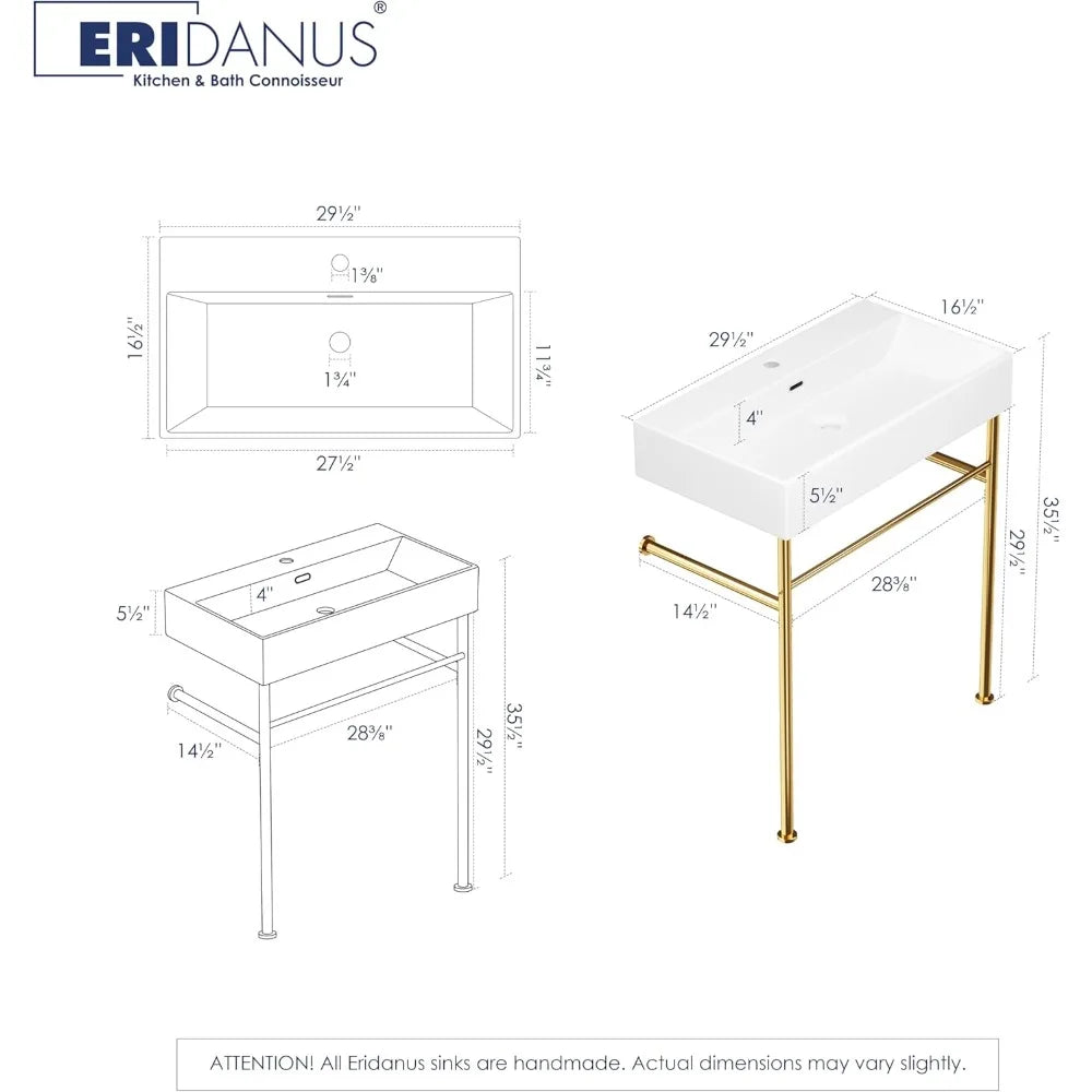 Console Bathroom Sink