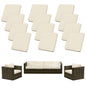 12Pcs Patio Cushion Cover Replacement