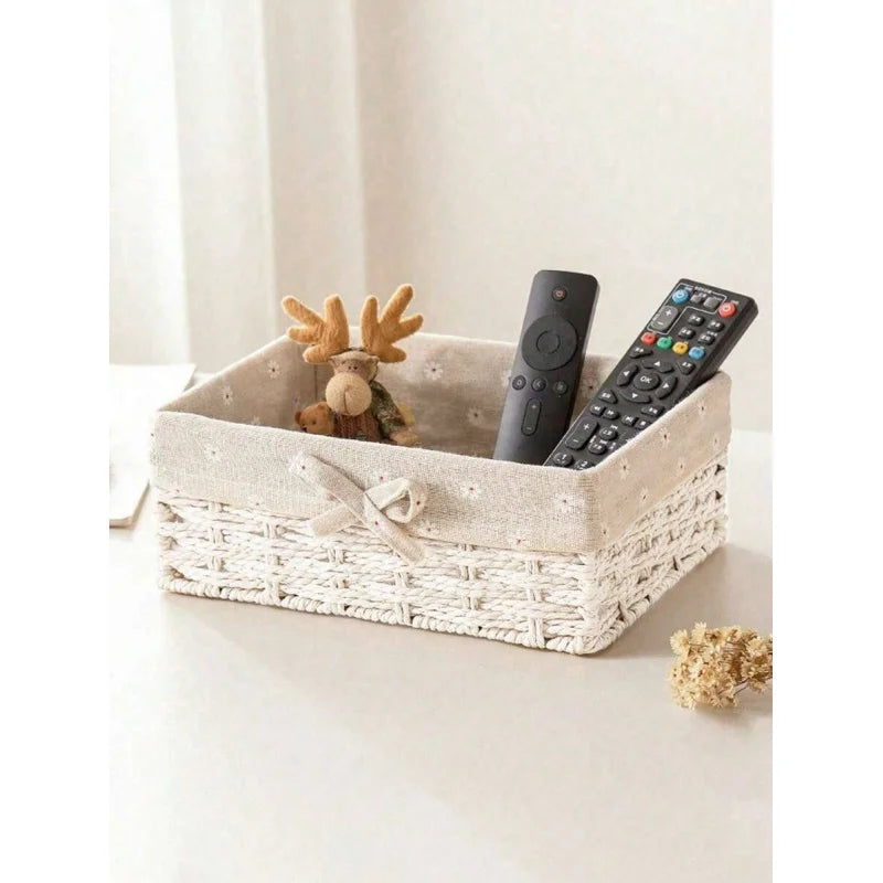 Woven Desktop Storage Basket