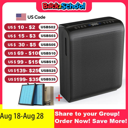 Touch Control Air Purifier 3 Speed