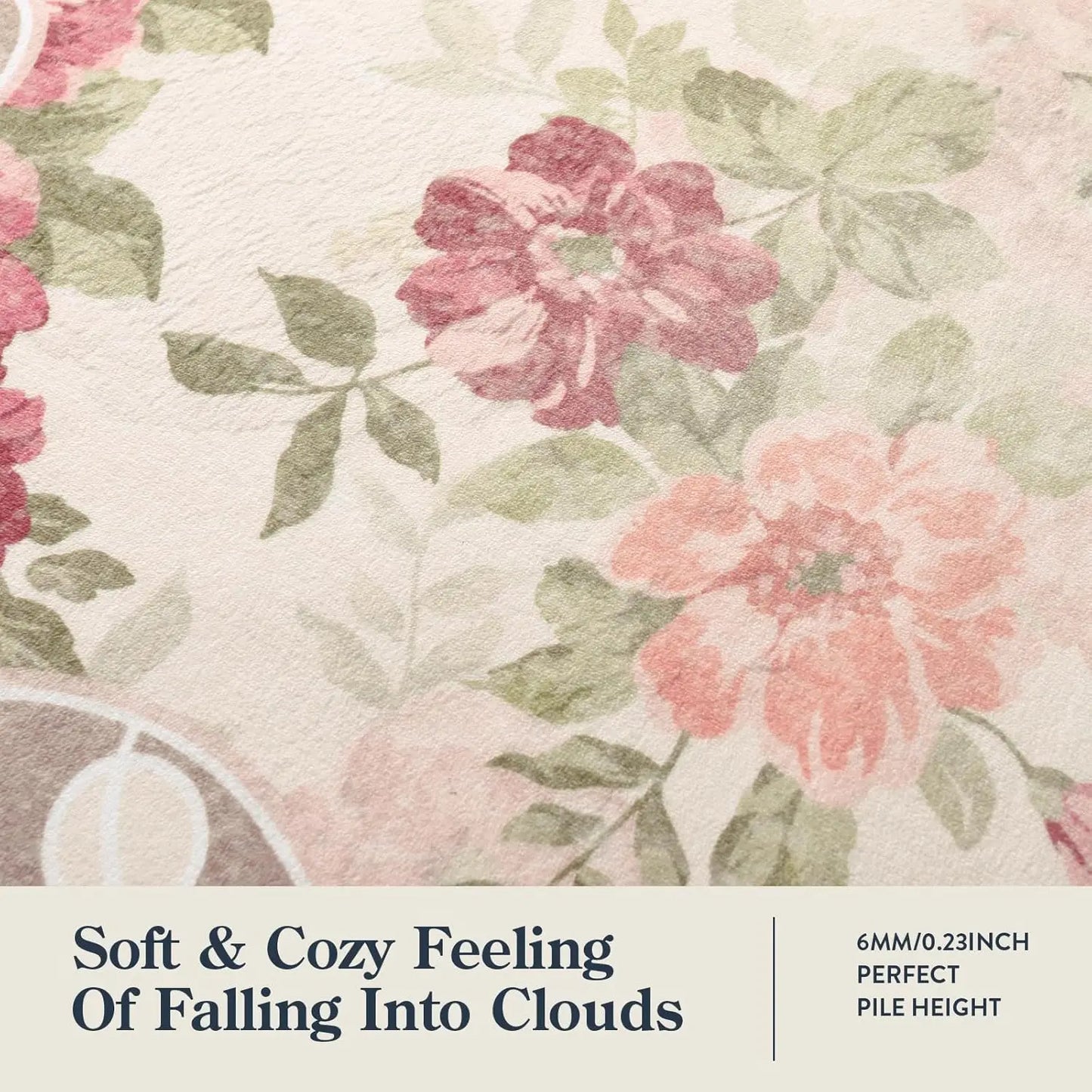 Low Pile Vintage Area Carpet