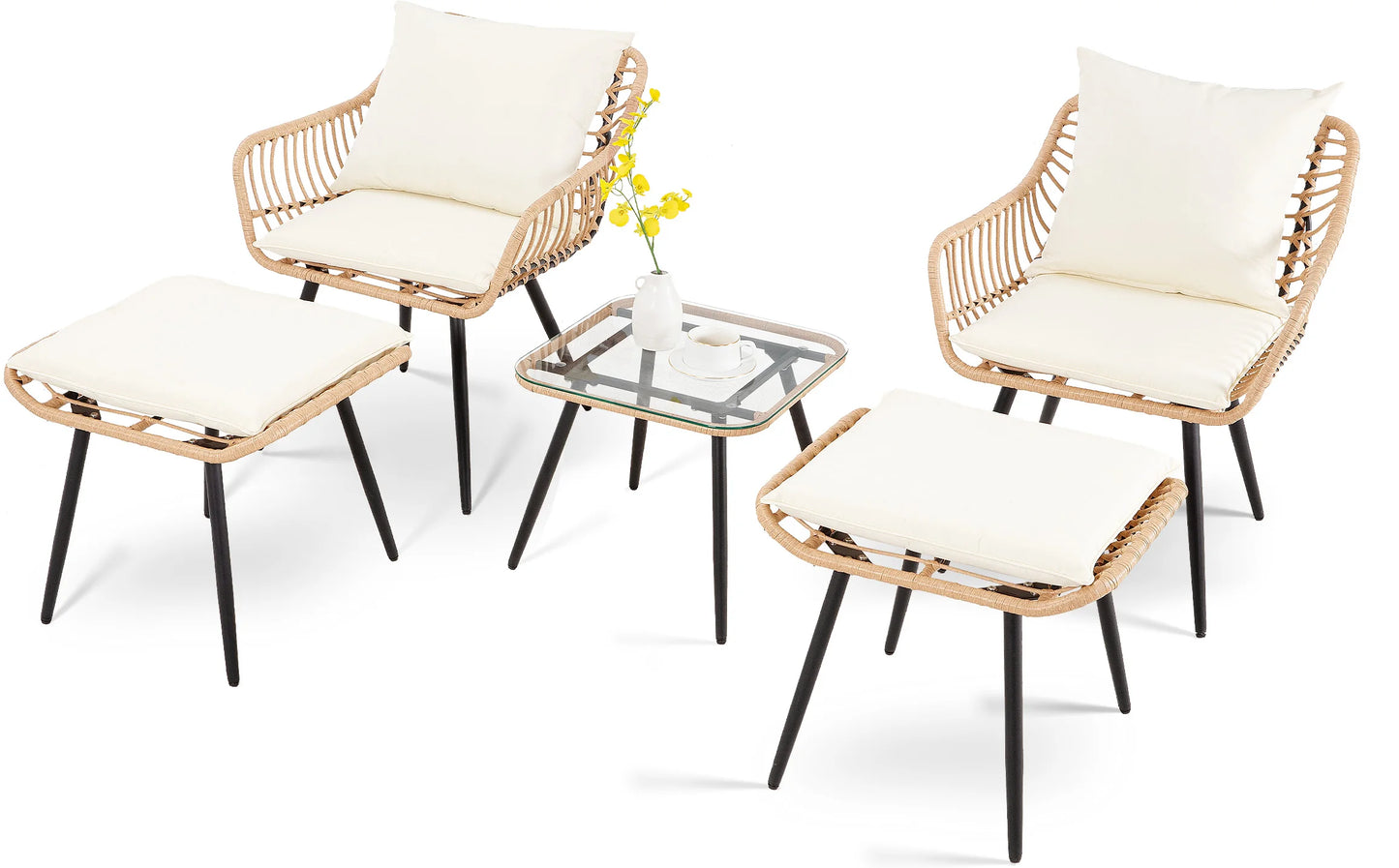 5 Piece Patio Furniture Set