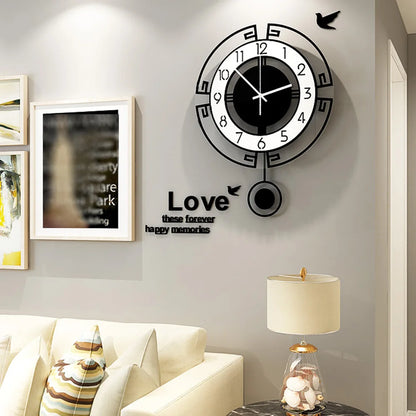 Silent Pendulum Wall Clock