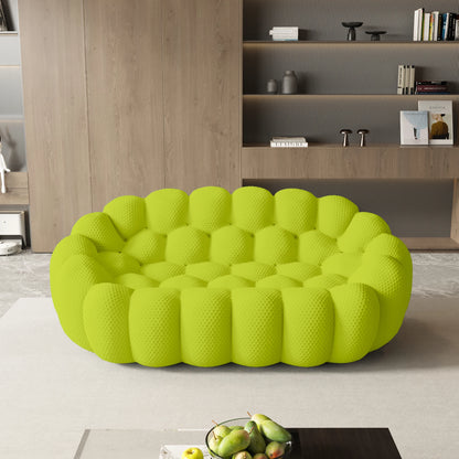 78'' Modern Curved Boneless Sofa Football-Shaped Lazy Floor Sofas