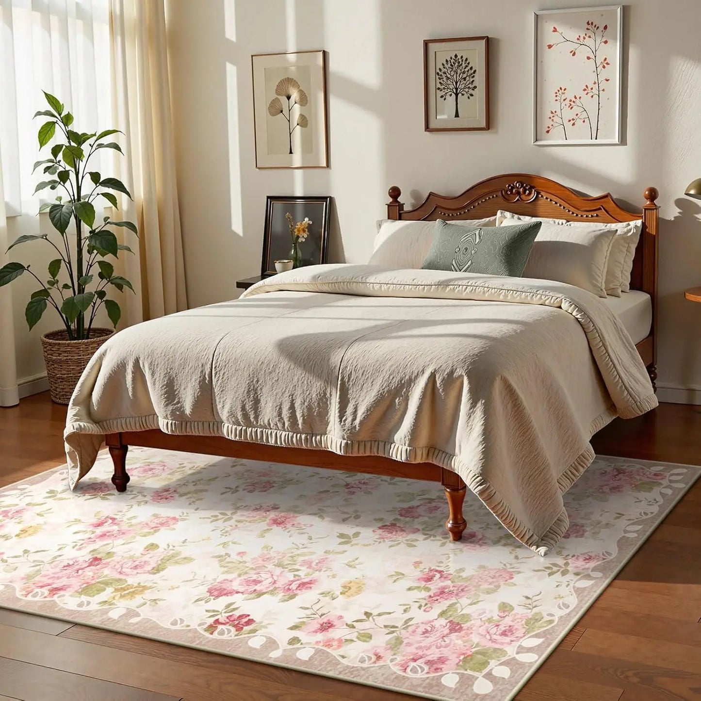 Low Pile Vintage Area Carpet