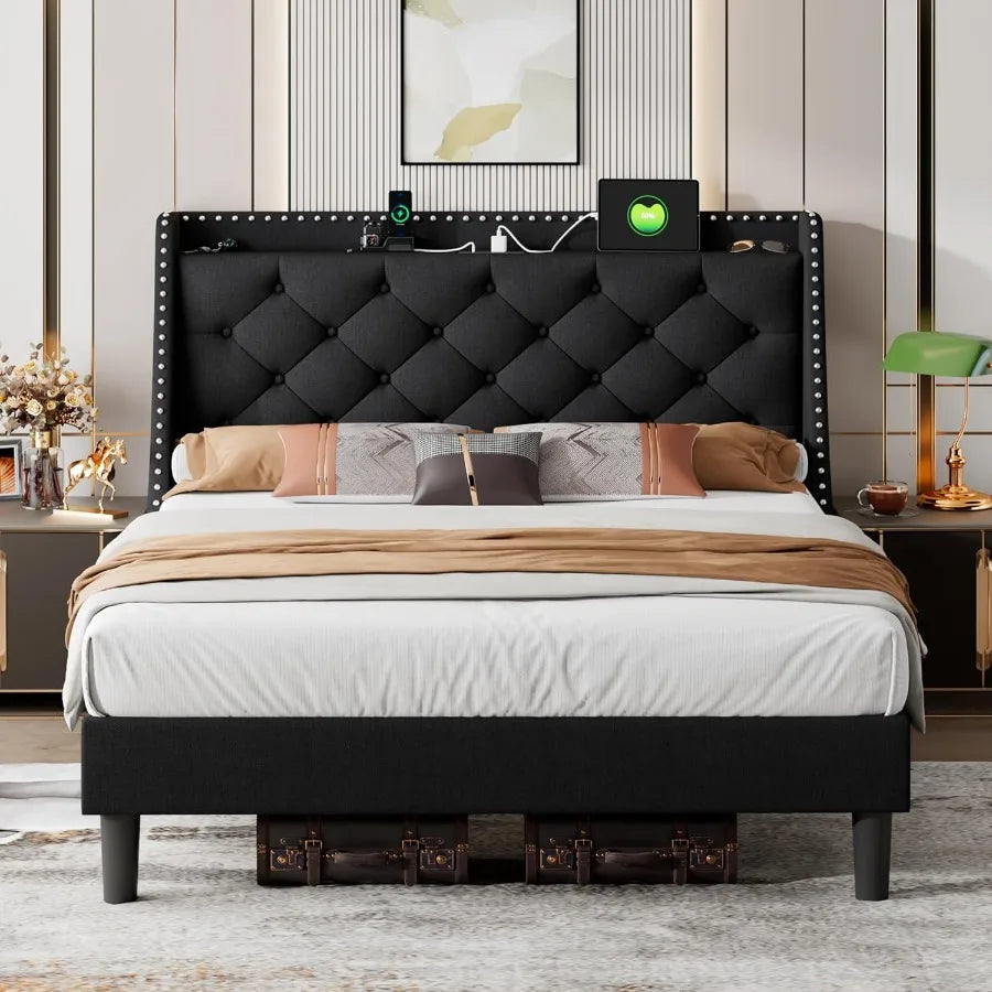 Upholstered Platform Bed Frame