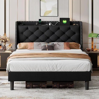 Upholstered Platform Bed Frame