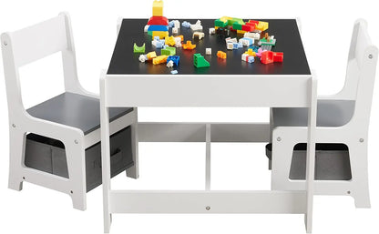 3-in-1 Kids Activity Table & Chairs Set