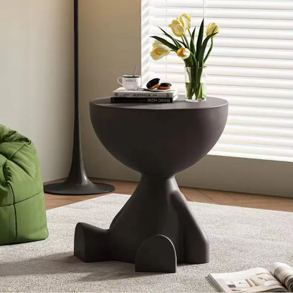 Round Matte Finish Side Table