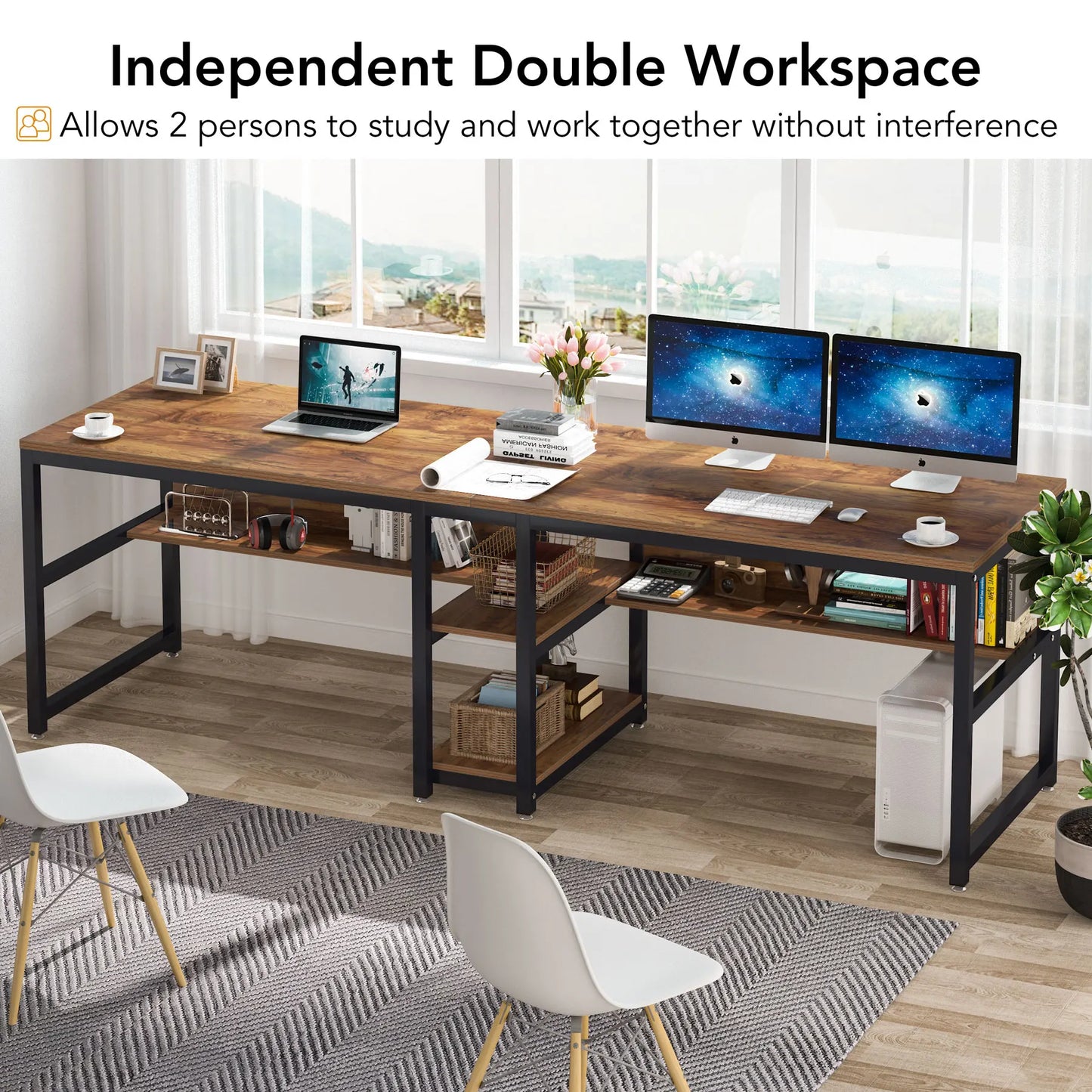 Computer Double Desk