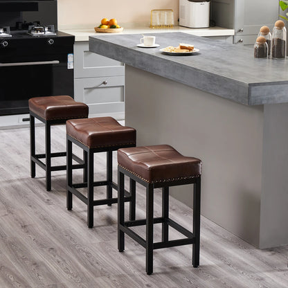 Saddle-Style Bar Stools