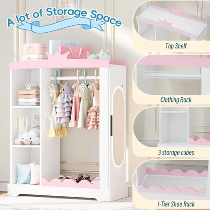 "Kids Closet with Jewelry Cabinet