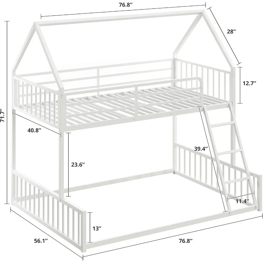 Bunk Bed Twin Over Full Size a