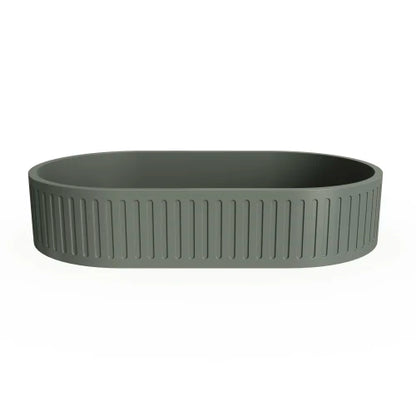 Oval Dark Green Bathroom Sink