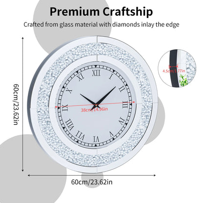 Mirror Wall Clock