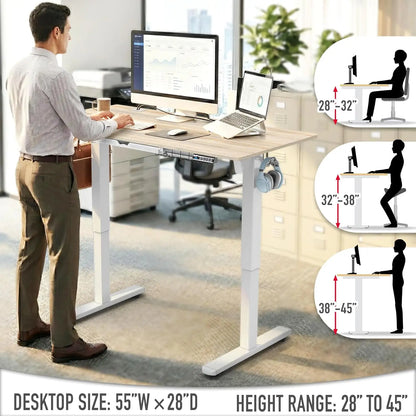 Electric Height Adjustable Standing Desk