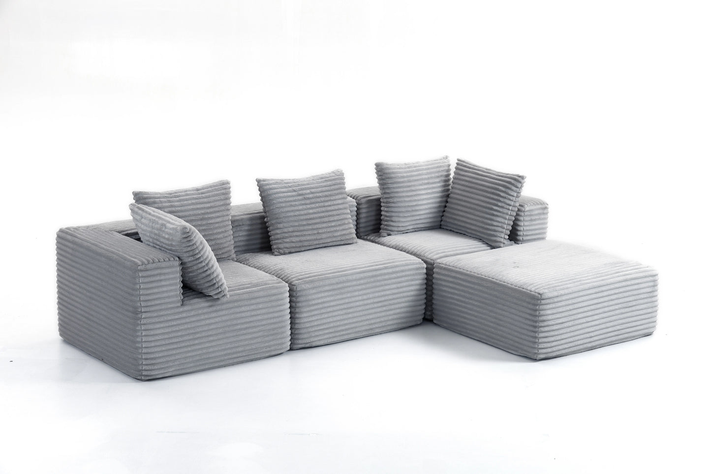 Sectional boneless Couch withModern Sofa with  Upholstered Couches for Room