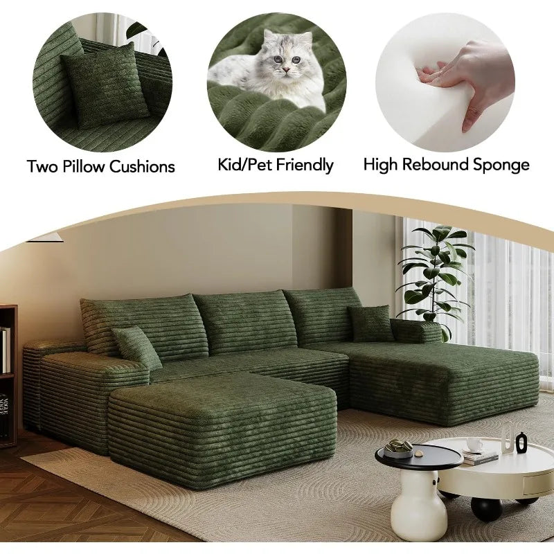 Boneless Sectional Couch