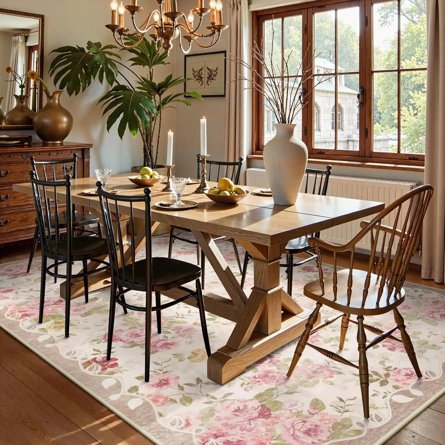 Low Pile Vintage Area Carpet