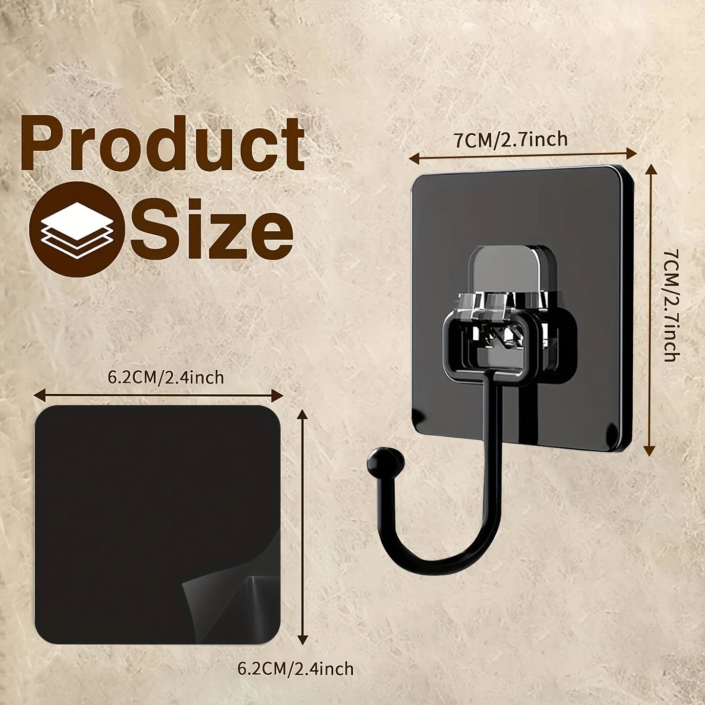 5pcs Heavy Duty Wall Hooks