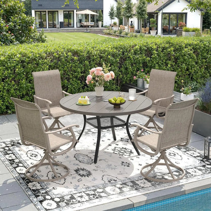 5 Pieces Outdoor Patio Dining Set