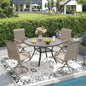 5 Pieces Outdoor Patio Dining Set