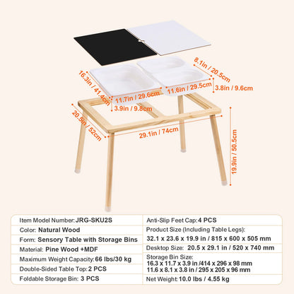 Wooden Sensory Table for Kids Activity
