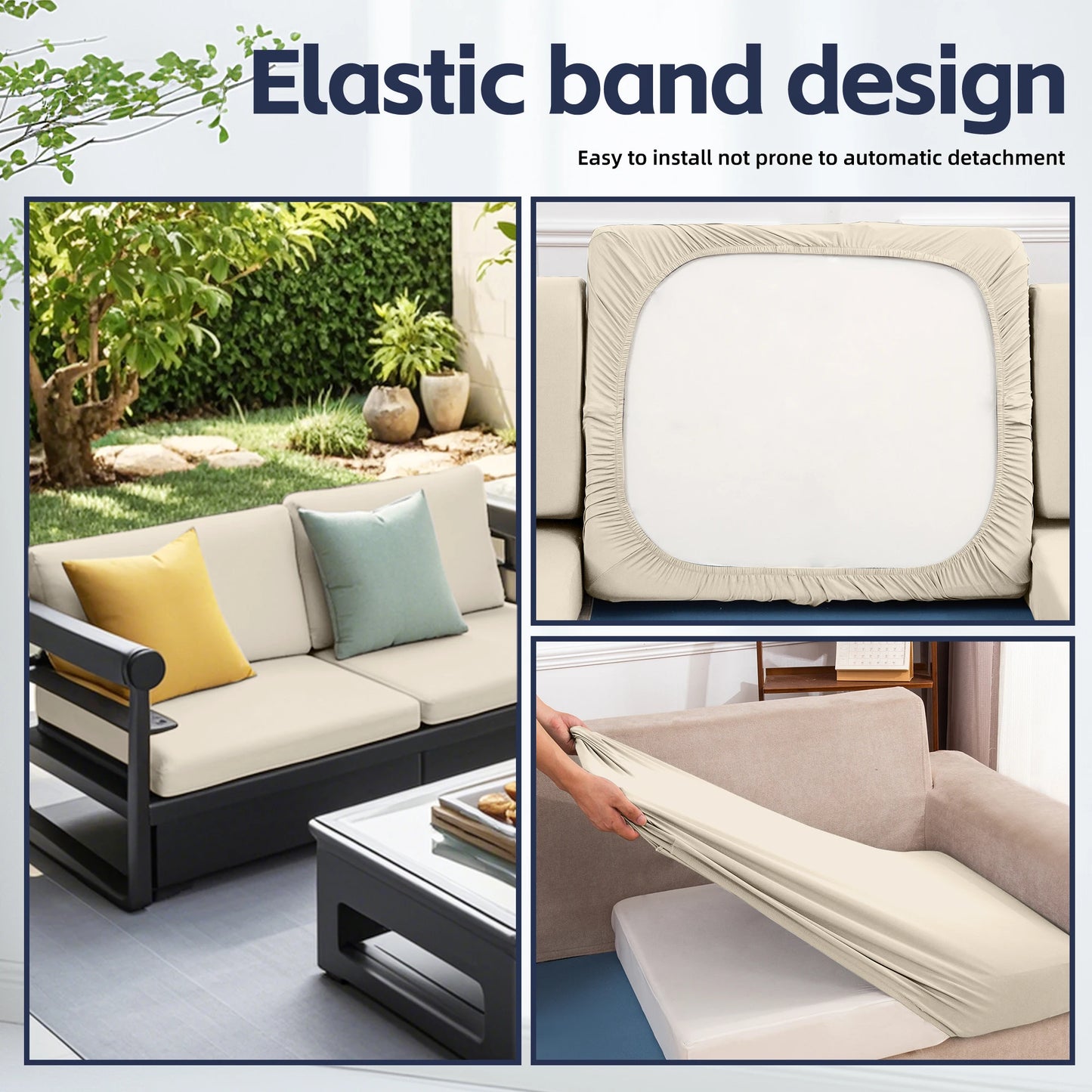 12Pcs Patio Cushion Cover Replacement