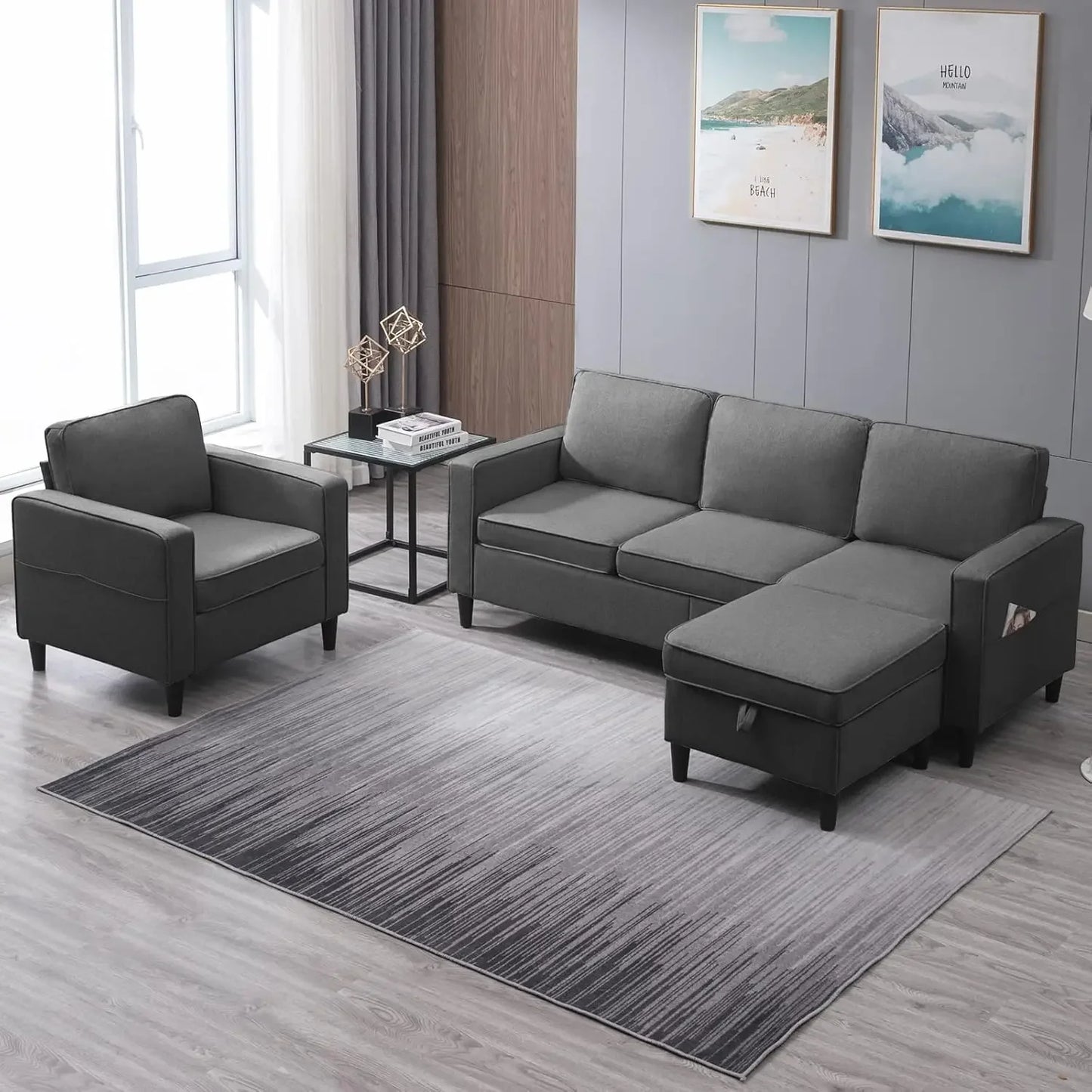 3-Seat Sofa and Loveseat Sets