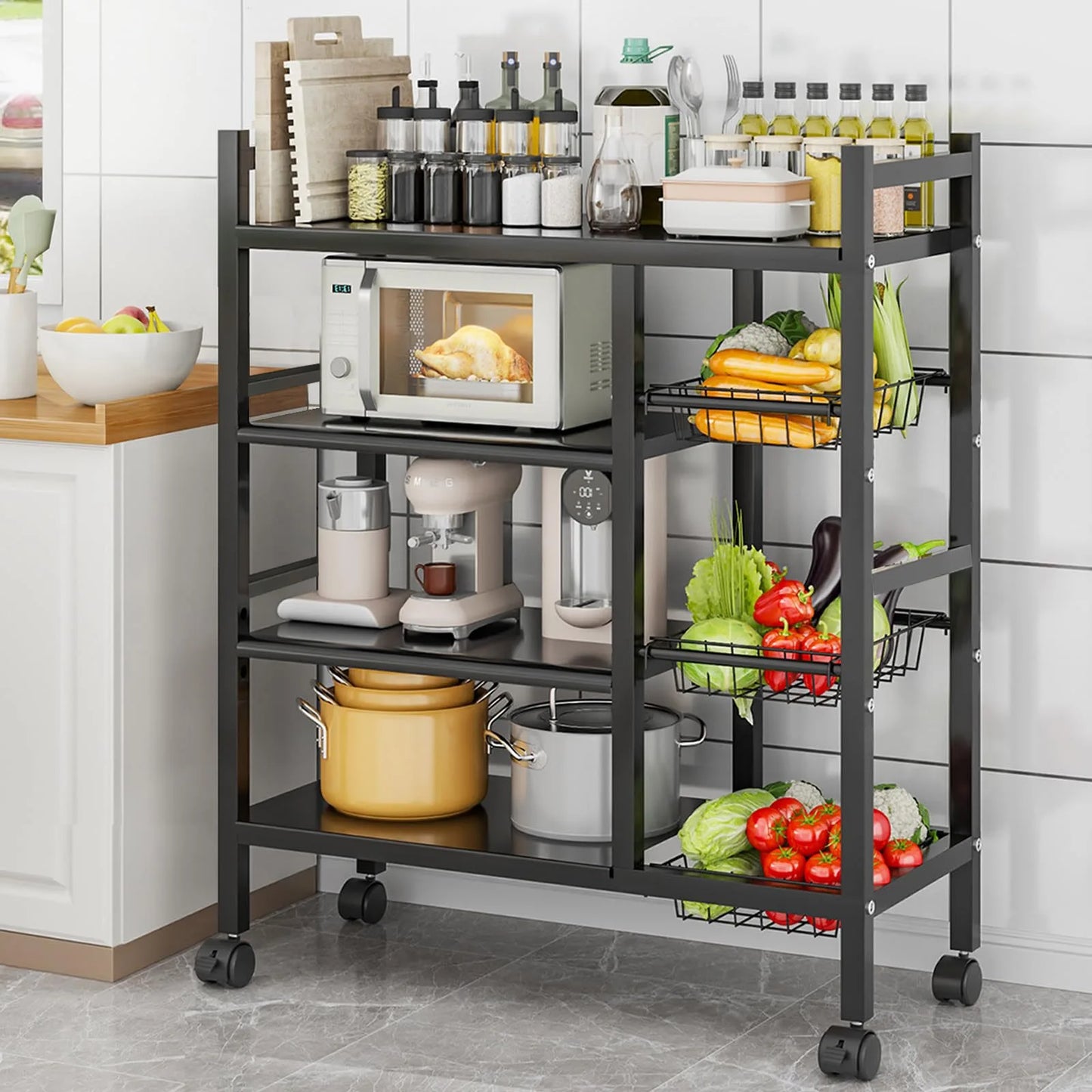 removable cabinet storage rack