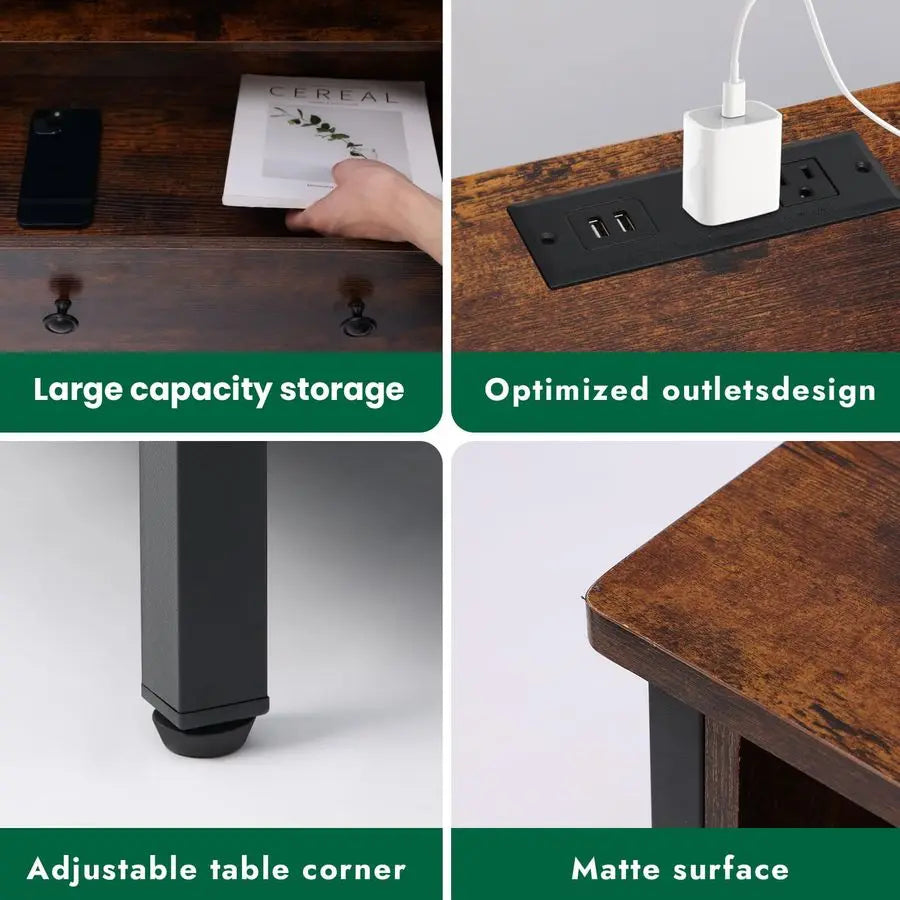 Large Wood Night Stand