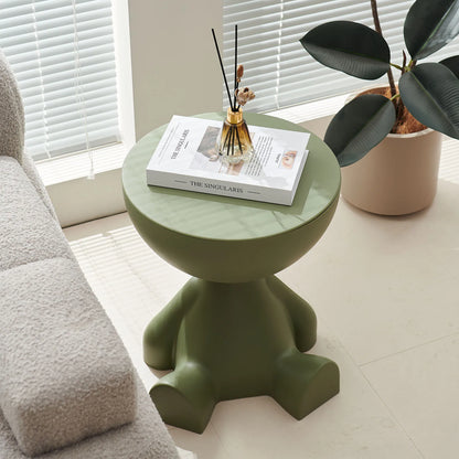 Round Matte Finish Side Table
