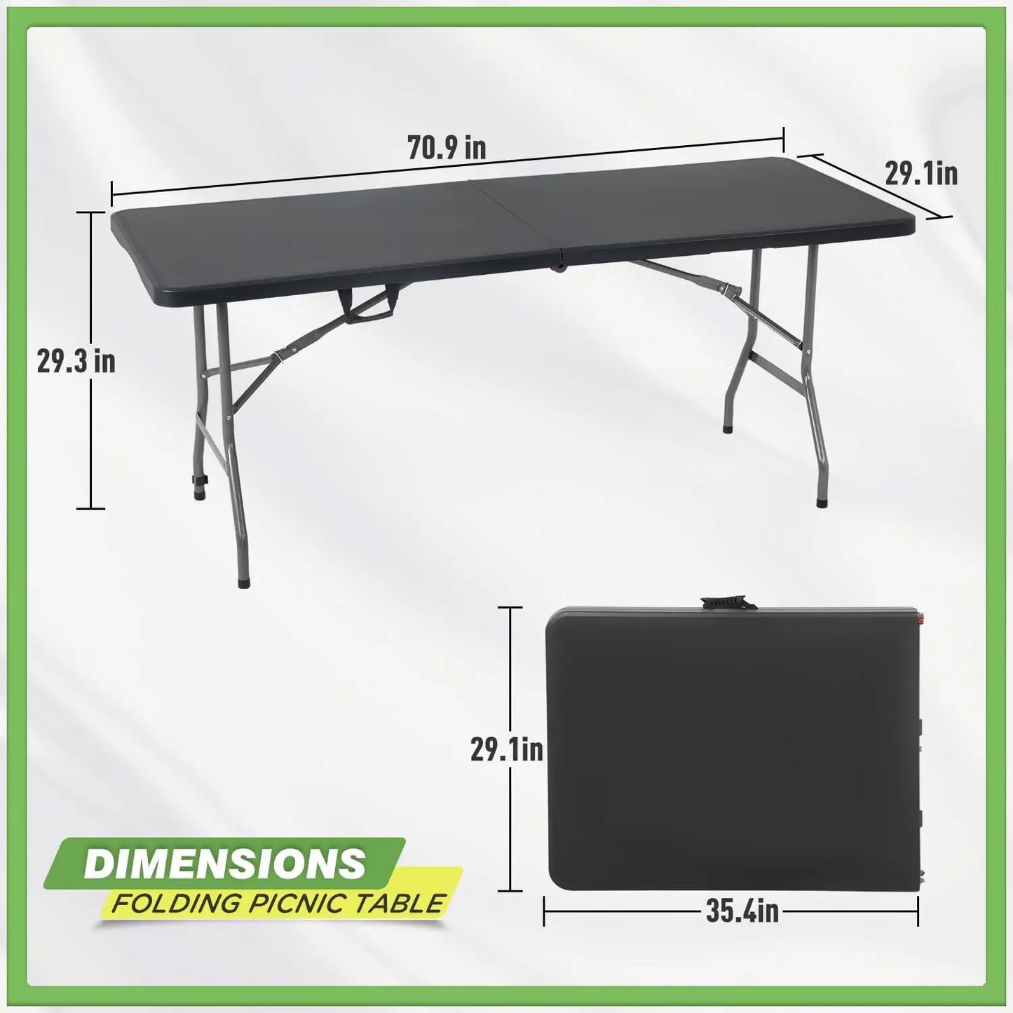 6 FT Folding Dining Table