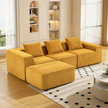 Sectional boneless Couch withModern Sofa with  Upholstered Couches for Room