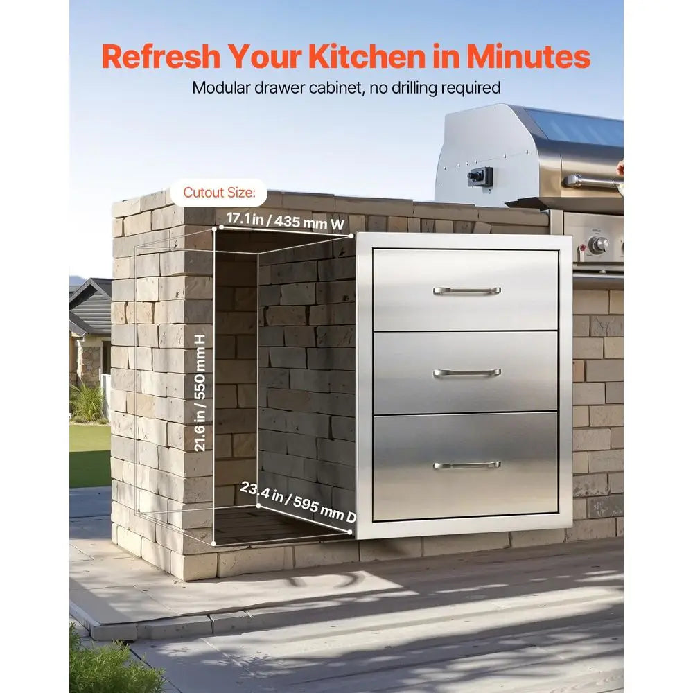 Stainless Steel Modular Drawer Cabinet