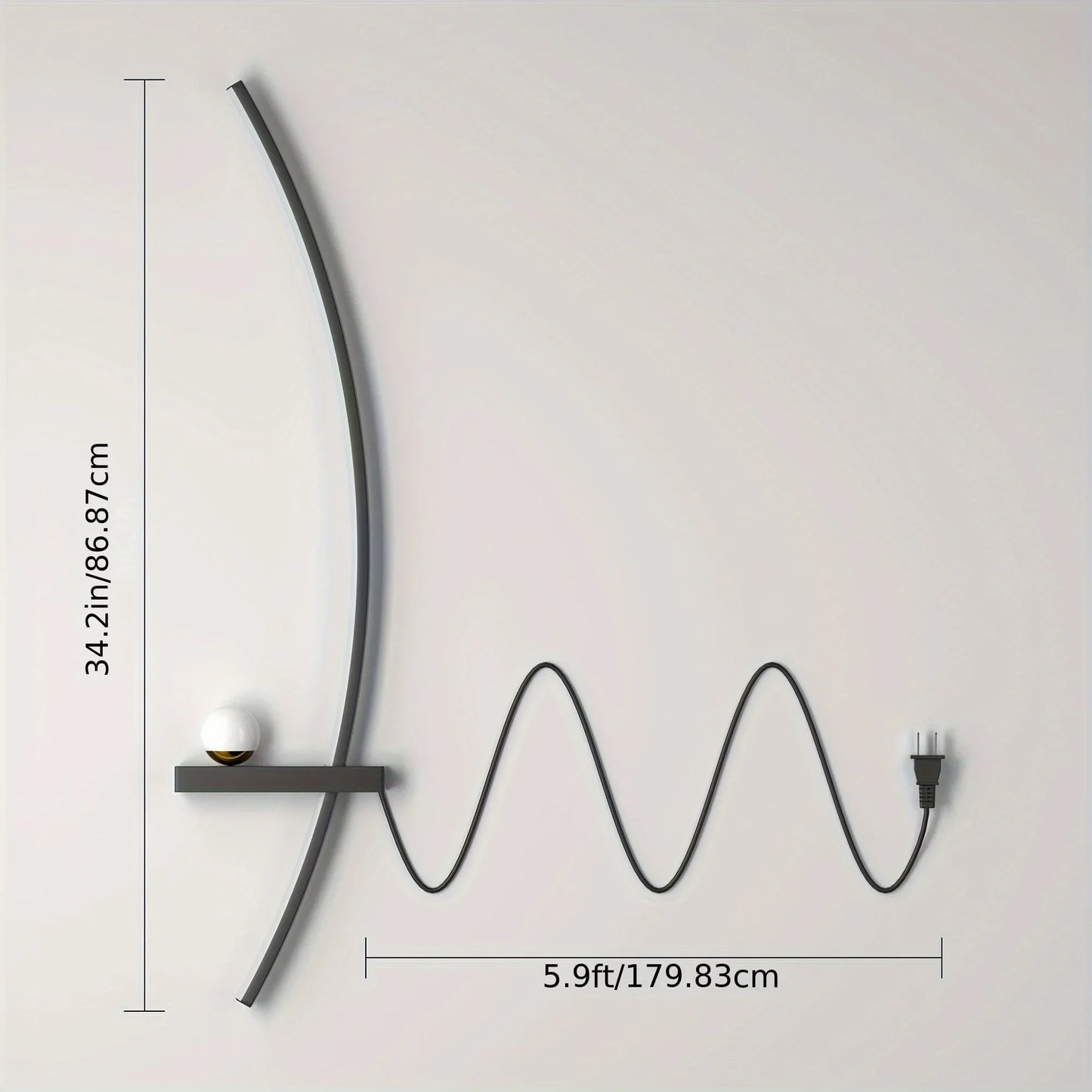 Arched Metal Bedside Lamp