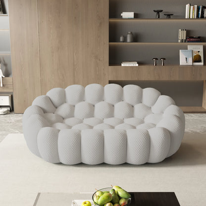 78'' Modern Curved Boneless Sofa Football-Shaped Lazy Floor Sofas