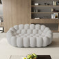78'' Modern Curved Boneless Sofa Football-Shaped Lazy Floor Sofas