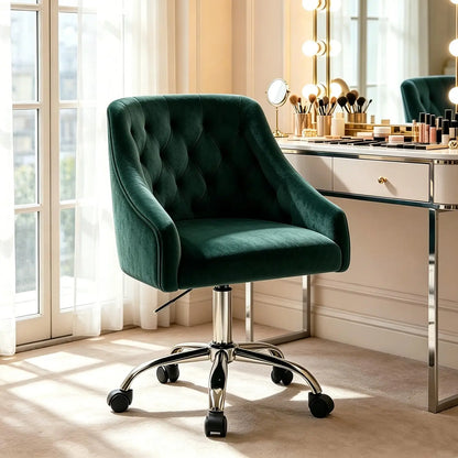 Vanity Chair with Wheels