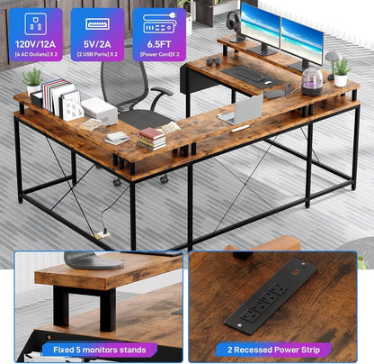 U Shaped Gaming Desk