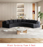 Curved Modular Sectional Foam Sofa