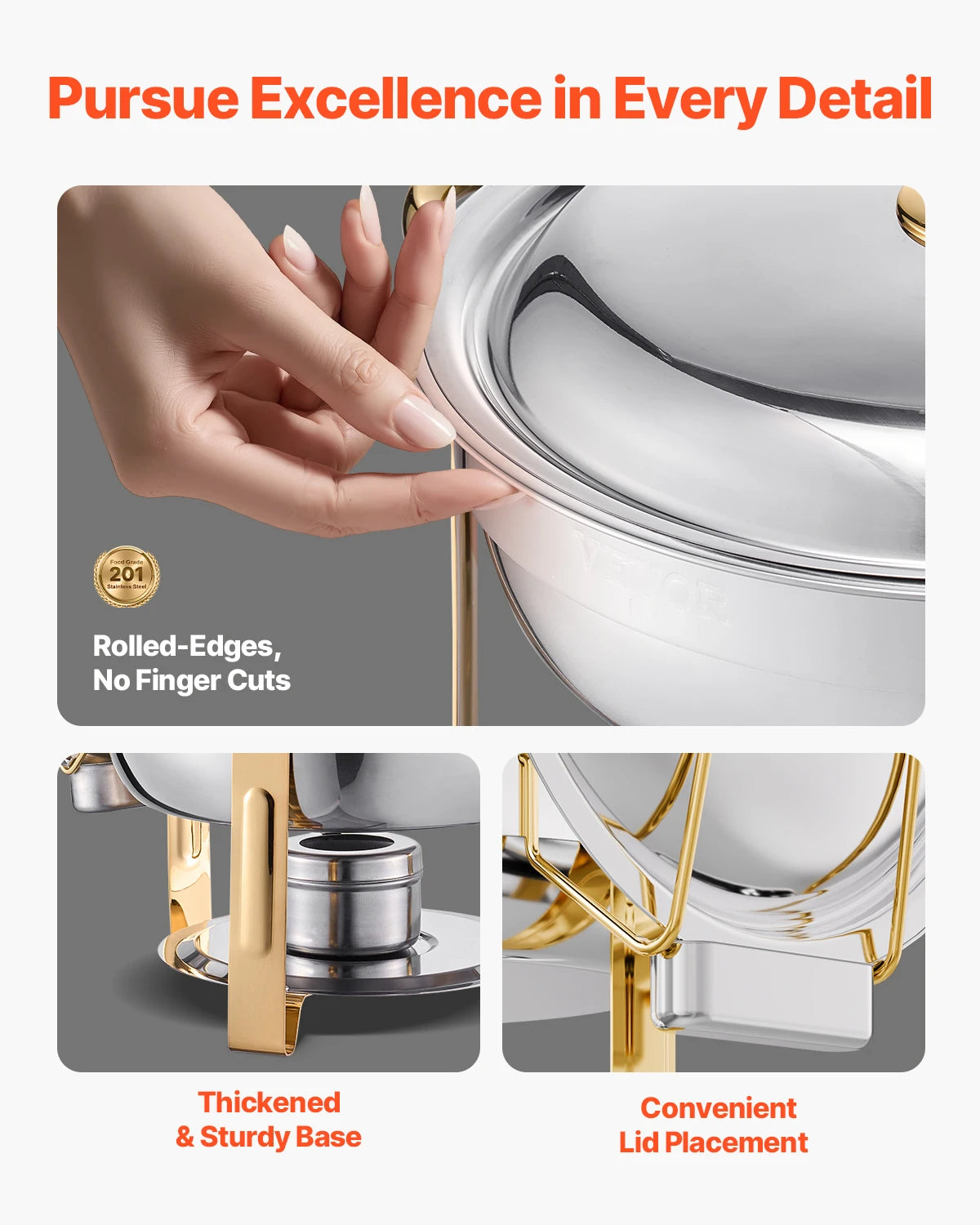 Round Catering Warmer Server