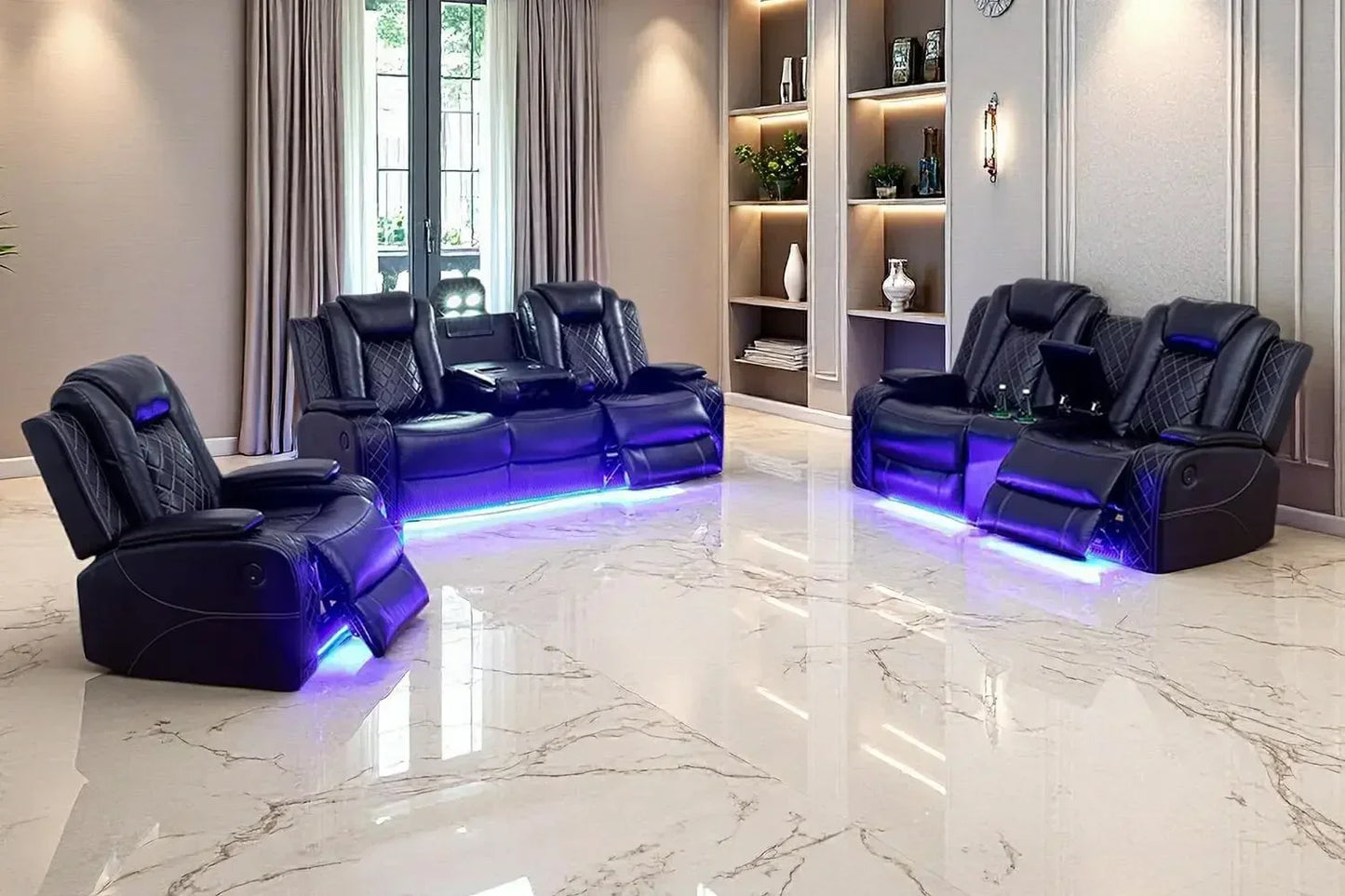 Power Recliner Sofa Set