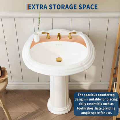 Ceramic Pedestal Sink