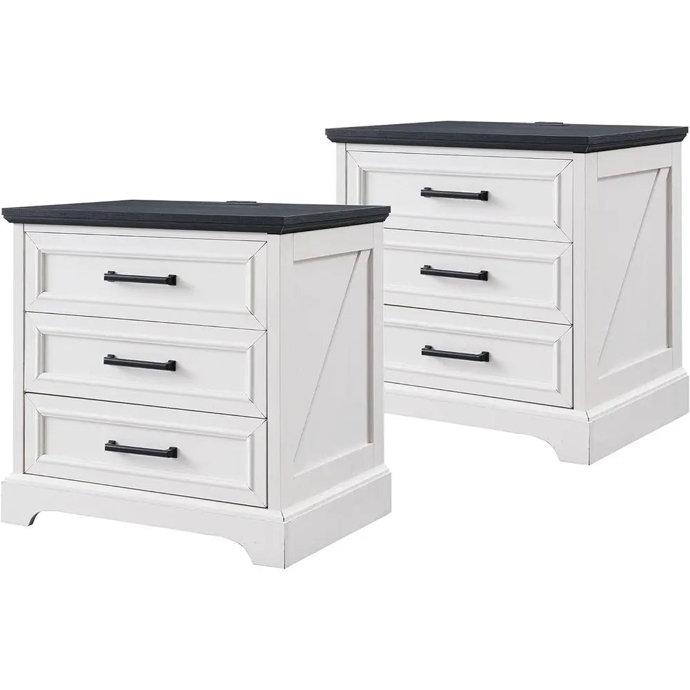 22 Inch Wide Dual Nightstands