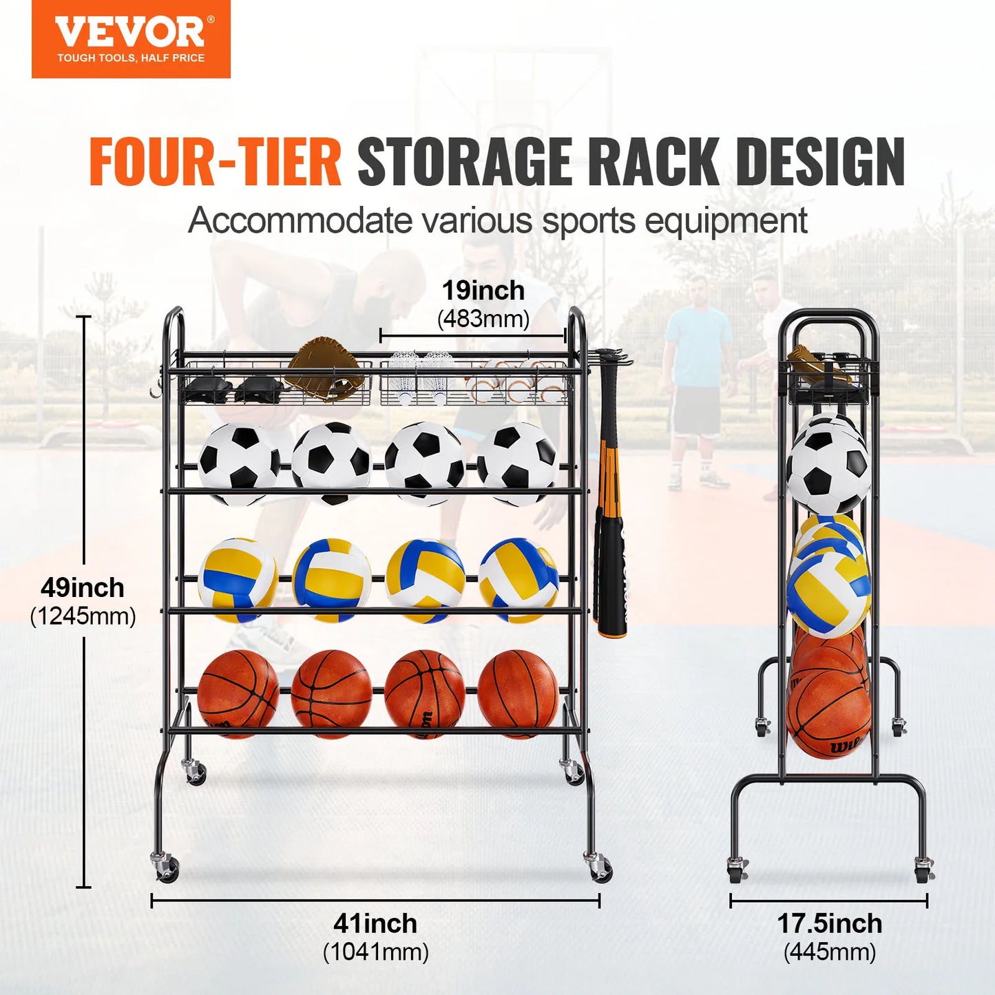 Sports Equipment Storage Organizer