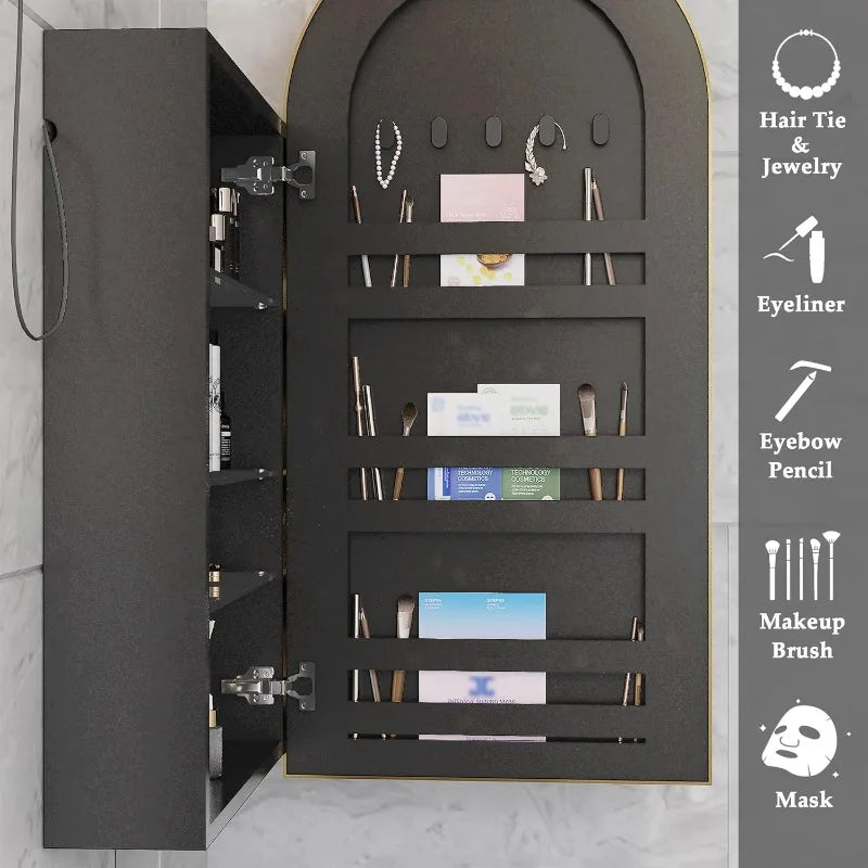 Arched Medicine Cabinet  Bathroom Medicine Cabinet with Mirror with