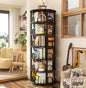 6-Tier Rotating Bookshelf Tower