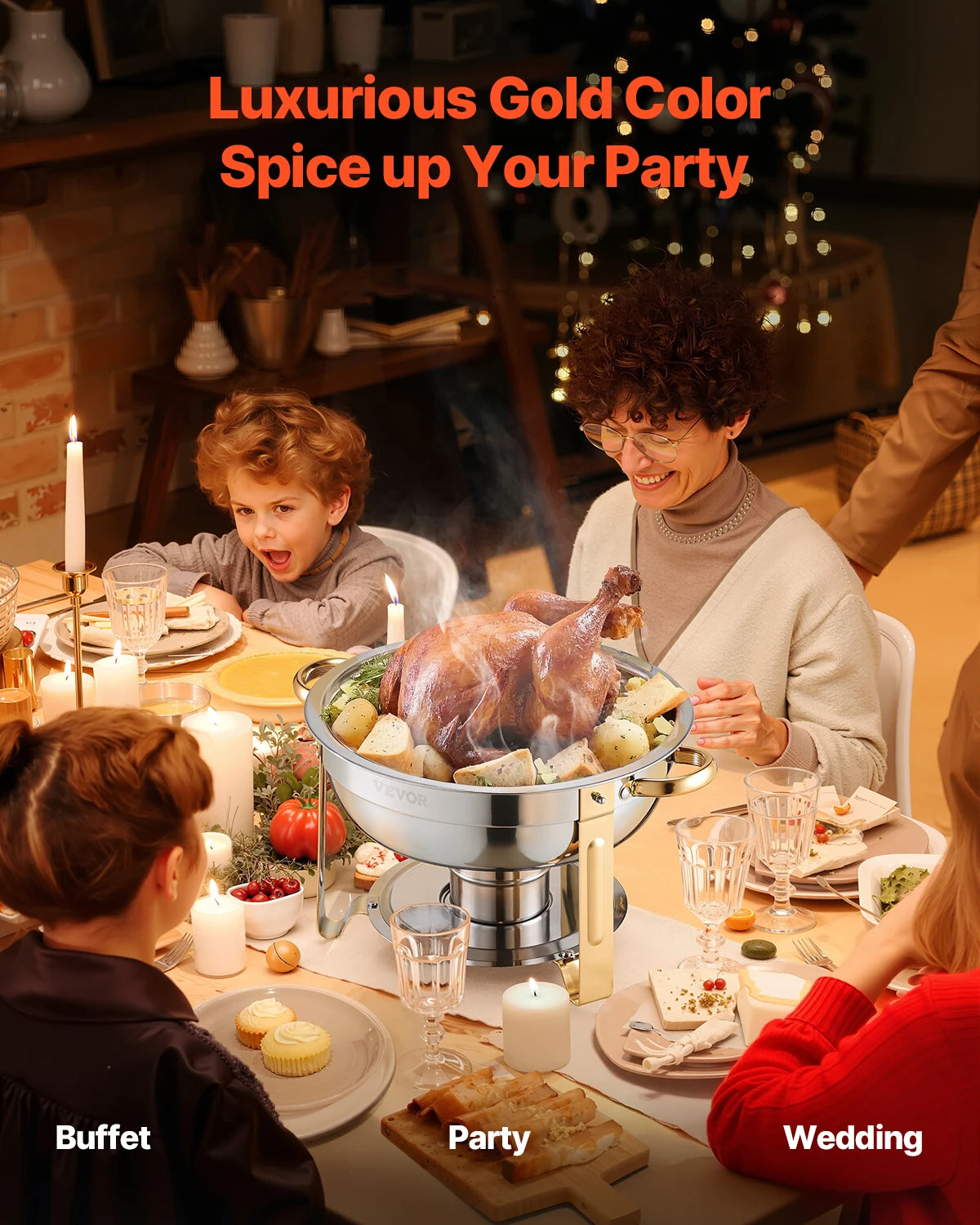 Round Catering Warmer Server