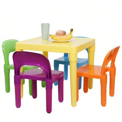 Kids Table and 4 Chairs Play Set